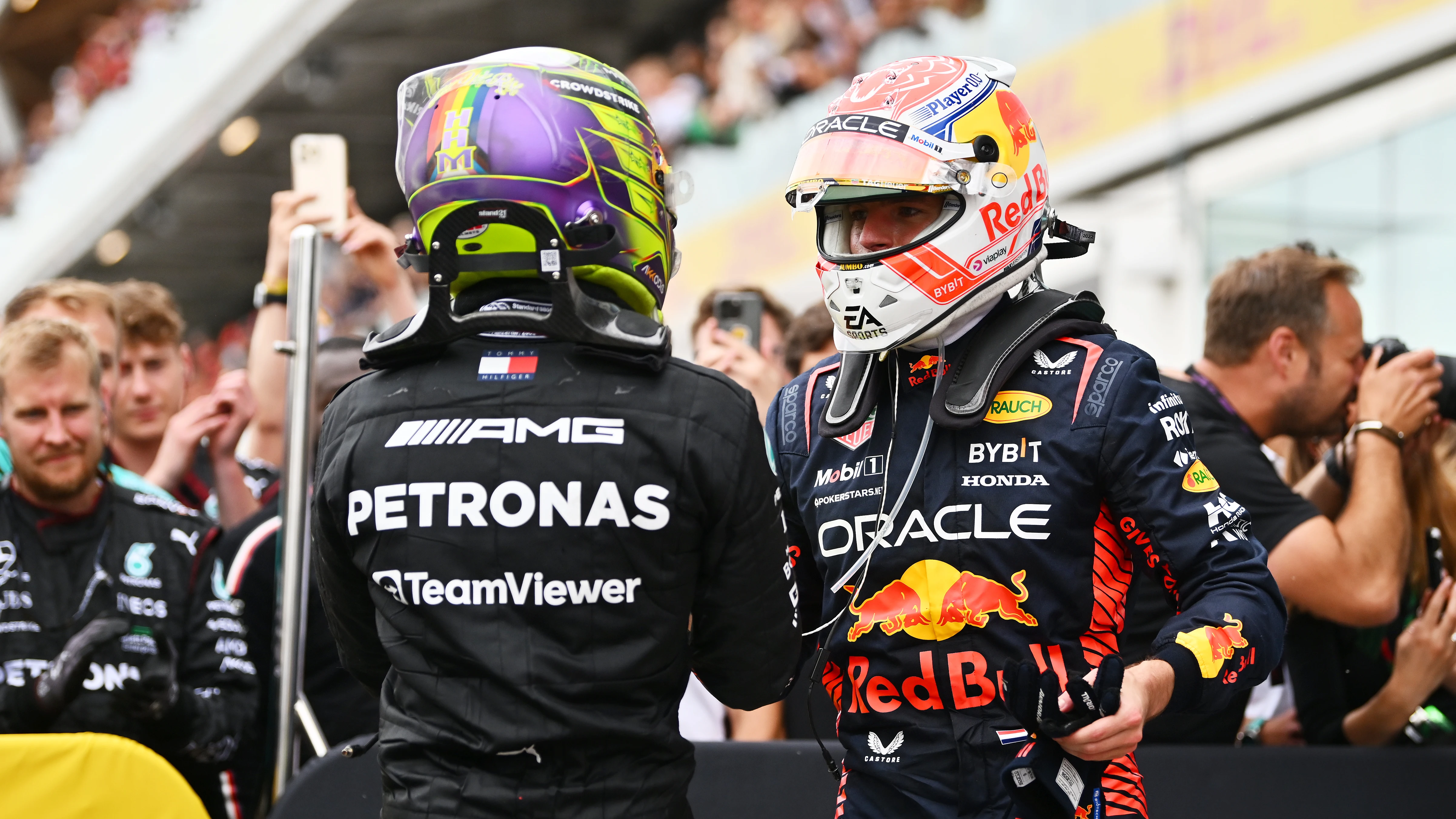 Hamilton y Verstappen