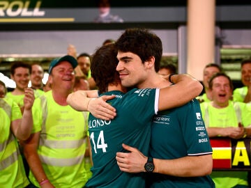 Lance Stroll y Fernando Alonso