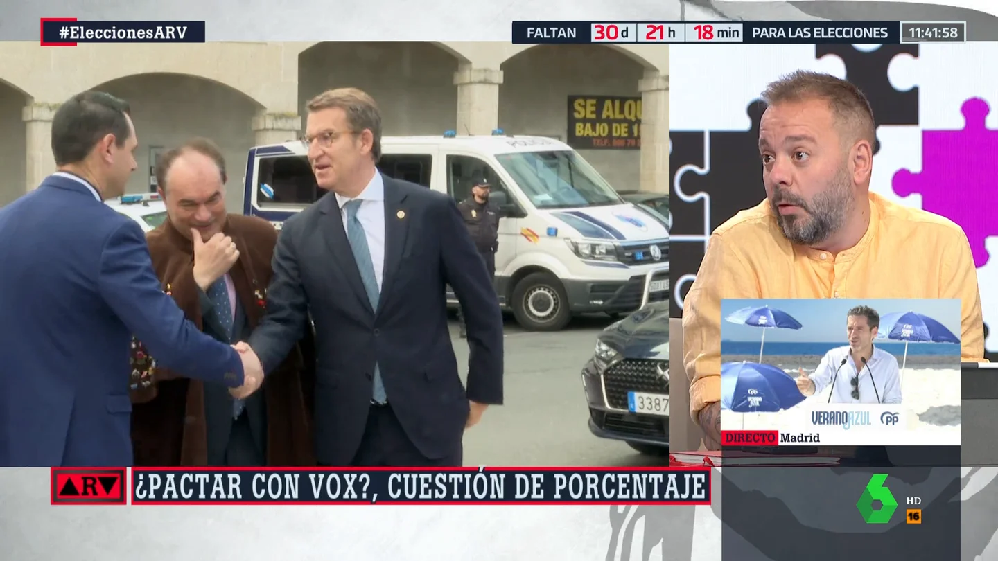 El análisis de Maestre sobre los polémicos pactos entre PP y Vox: "A empezado mal la campaña para Feijóo" El análisis de Maestre sobre los polémicos pactos entre PP y Vox: "A empezado mal la campaña para Feijóo"