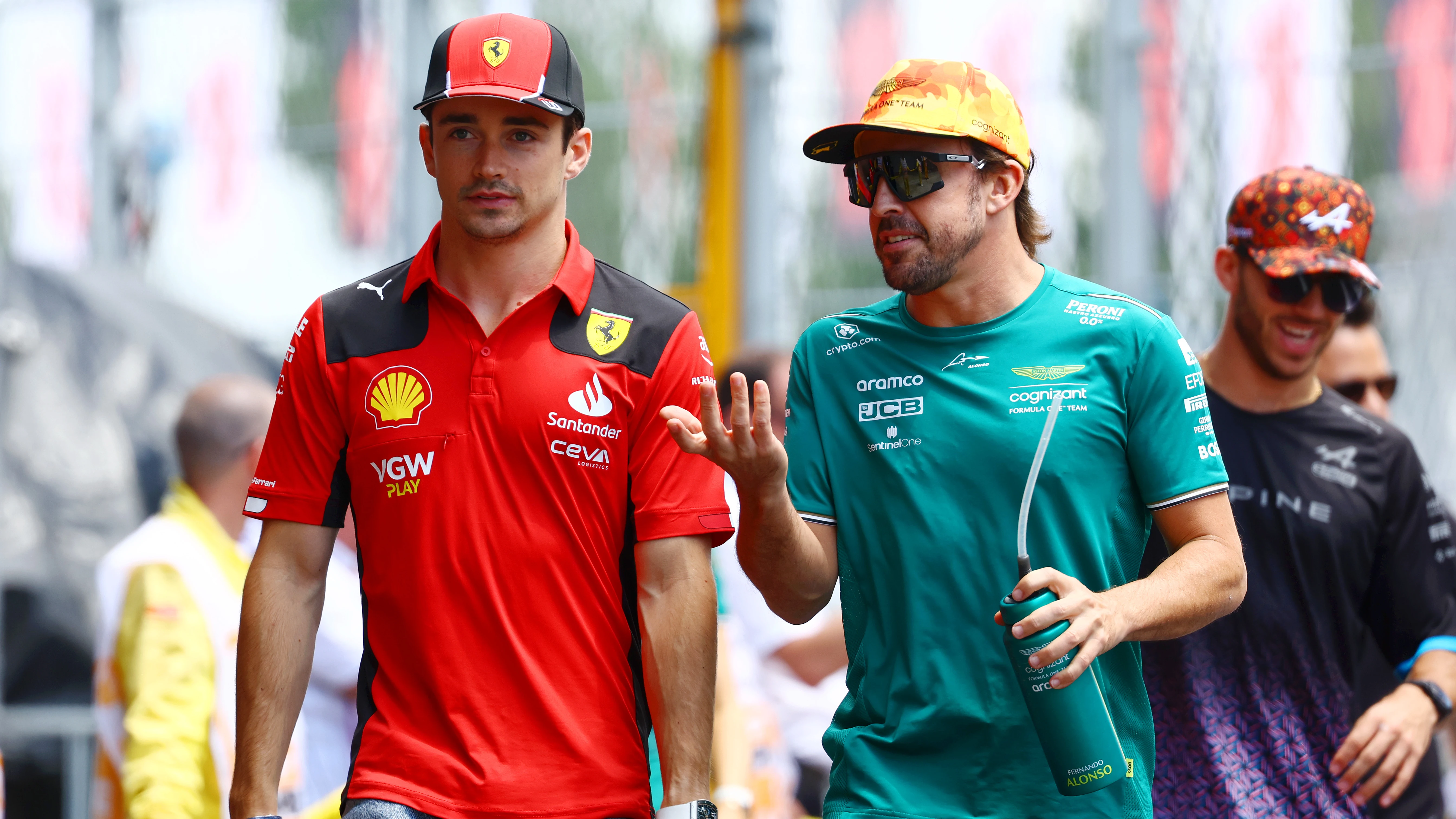 Leclerc y Alonso