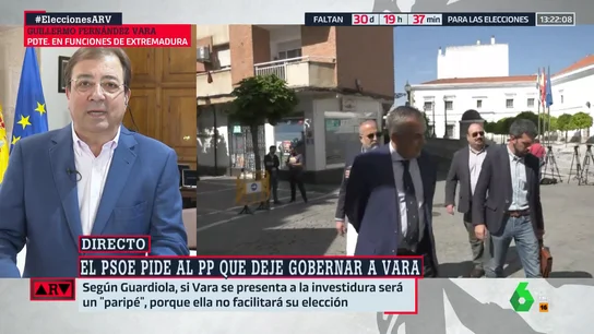 Vara acusa a Guardiola de romper con Vox para "blanquear lo que el PP ha hecho en Valencia" Vara acusa a Guardiola de romper con Vox para "blanquear lo que el PP ha hecho en Valencia"