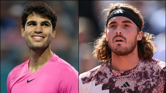 Carlos Alcaraz y Tsitsipas Carlos Alcaraz y Tsitsipas