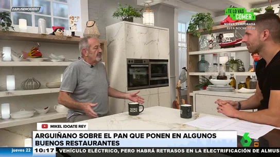 Karlos Arguiñano, indignado con los restaurantes que ponen pan malo: "Pan chungo no como, no me jodas" Karlos Arguiñano, indignado con los restaurantes que ponen pan malo: "Pan chungo no como, no me jodas"