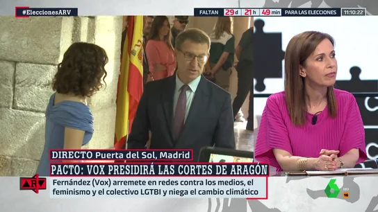 Caballero responde a la nueva presidenta de las Cortes de Aragón Caballero responde a la nueva presidenta de las Cortes de Aragón