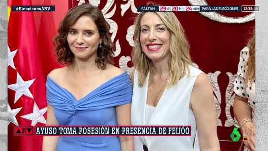 La imagen de Ayuso y Guardiola, dos posturas frente a Vox: la "mano tendida" y el 'no' a gobernar con la ultraderecha La imagen de Ayuso y Guardiola, dos posturas frente a Vox: la "mano tendida" y el 'no' a gobernar con la ultraderecha