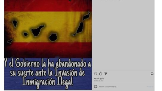 Pantallazo de una de las publicaciones de Marta Fernández en su perfil de Instagram.