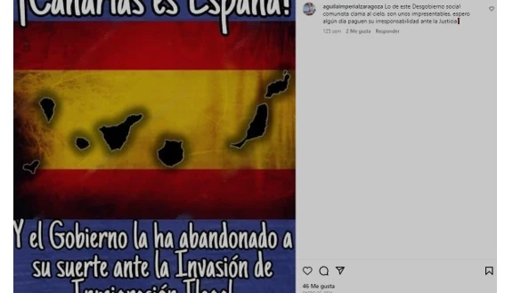 Pantallazo de una de las publicaciones de Marta Fernández en su perfil de Instagram.