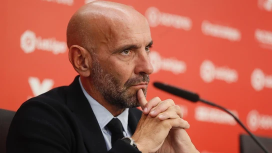 Monchi, en rueda de prensa Monchi, en rueda de prensa