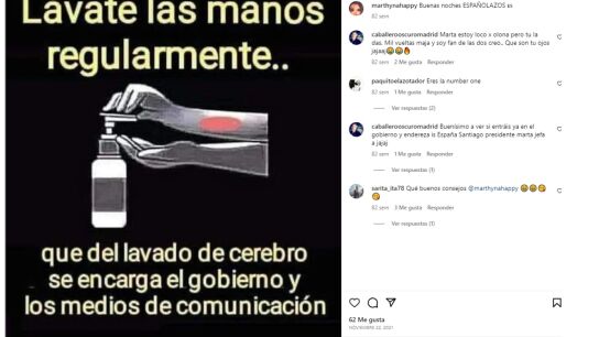 Imagen del perfil de Instagram de Marta Fernández, diputada autonómica de Aragón por Vox.