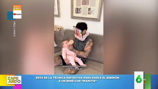 La técnica definitiva de este padre para dar el biberón a su bebé cuando tiene mamitis La técnica definitiva de este padre para dar el biberón a su bebé cuando tiene mamitis