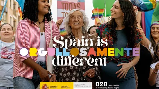 Igualdad da una vuelta al 'Spain is diferent' de Manuel Fraga para el Orgullo 2023:  Igualdad da una vuelta al 'Spain is diferent' de Manuel Fraga para el Orgullo 2023: