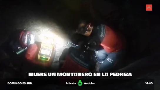Rescate de un montañero en La Pedriza Rescate de un montañero en La Pedriza