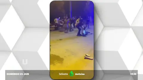 Brutal pelea en Badalona