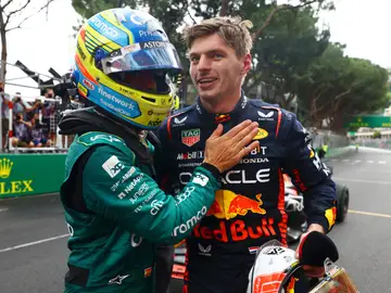 Fernando Alonso y Max Verstappen