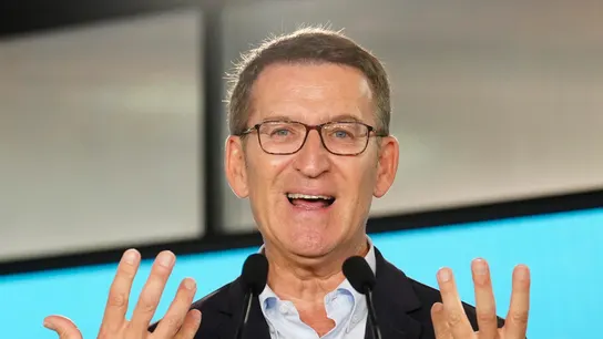 El presidente del Partido Popular, Alberto Núñez Feijóo, durante el acto sectorial sobre economía. El presidente del Partido Popular, Alberto Núñez Feijóo, durante el acto sectorial sobre economía.