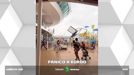 Una inesperada tormenta causa el pánico en un crucero a punto de zarpar en Florida Una inesperada tormenta causa el pánico en un crucero a punto de zarpar en Florida