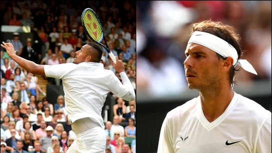 Rafa Nadal y Nick Kyrgios Rafa Nadal y Nick Kyrgios