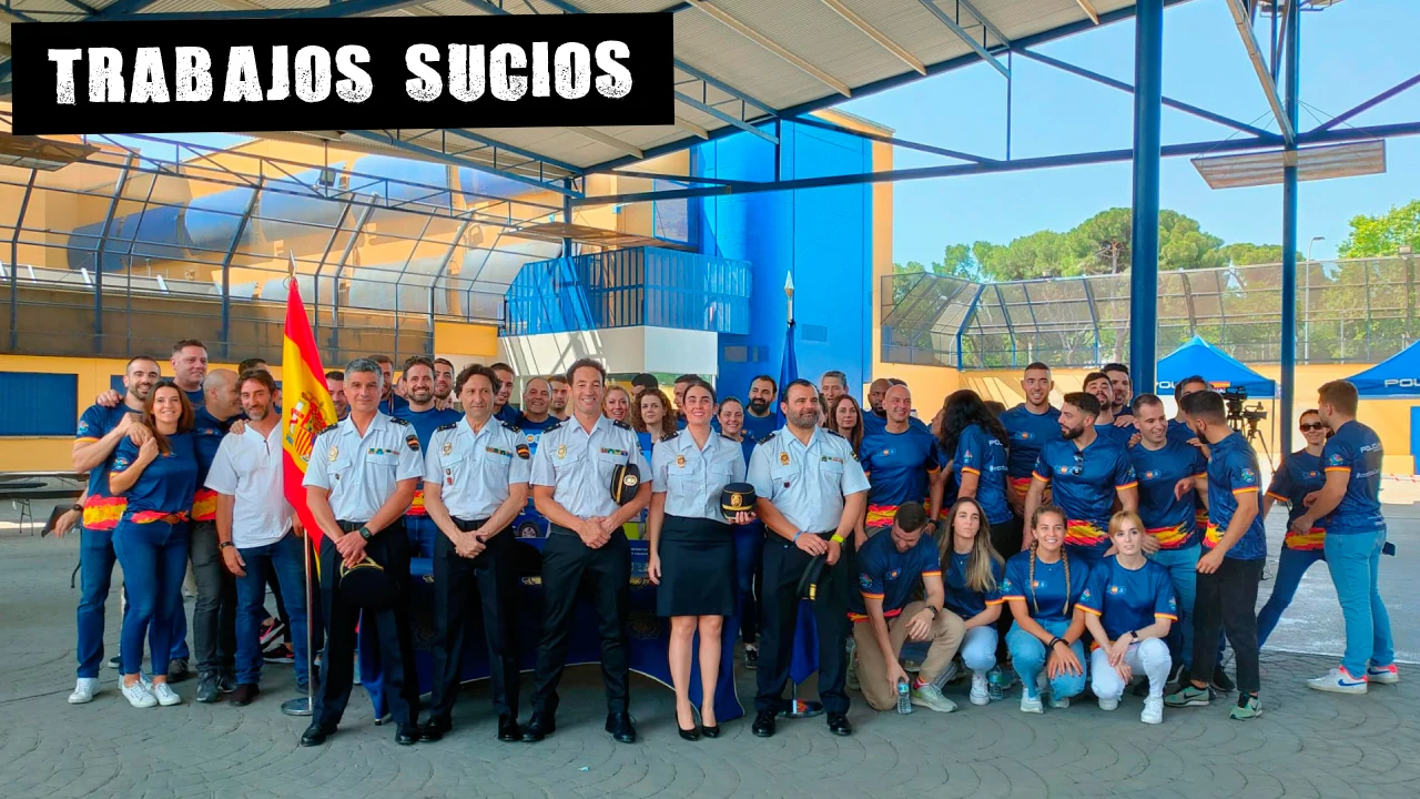 Los participantes en el evento contra la trata de personas organizado por la Jefatura Superior de Policía de Madrid.