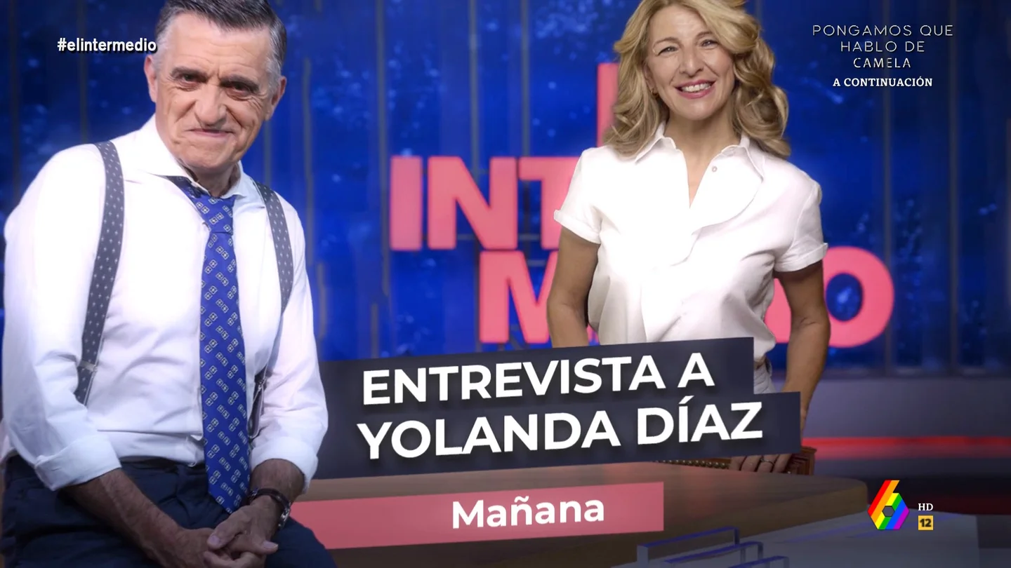 Wyoming y Sandra Sabatés entrevistan a Yolanda Díaz en El Intermedio Wyoming y Sandra Sabatés entrevistan a Yolanda Díaz en El Intermedio