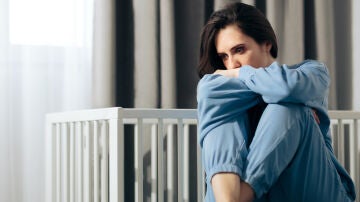 Mujer con depresión posparto