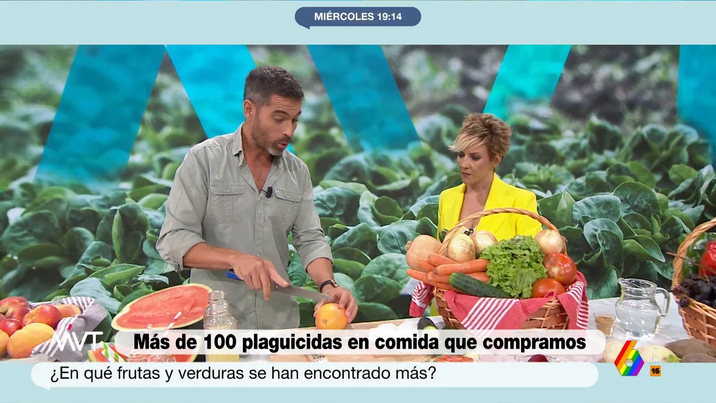 La advertencia de Pablo Ojeda sobre cómo pelar las frutas para evitar los plaguicidas La advertencia de Pablo Ojeda sobre cómo pelar las frutas para evitar los plaguicidas