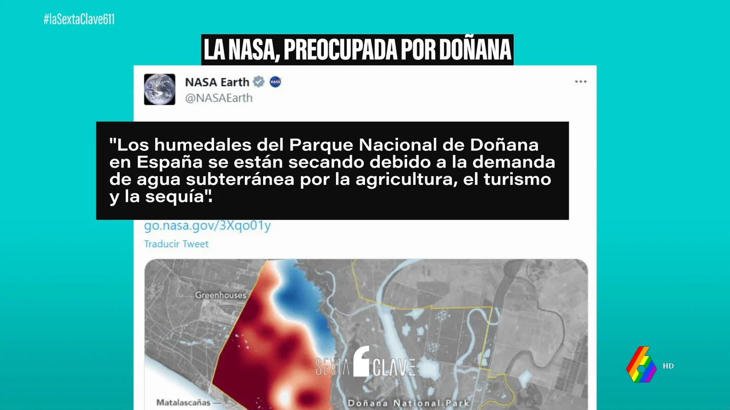 La NASA advierte de que las lagunas del Parque de Doñana se están secando La NASA advierte de que las lagunas del Parque de Doñana se están secando