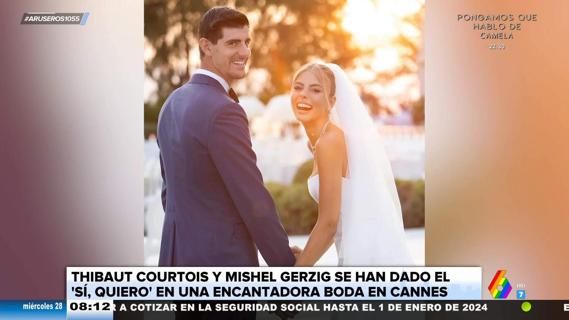 Thibaut Courtois y su novia Michelle se casan en Cannes en una boda por todo lo alto con 300 invitados