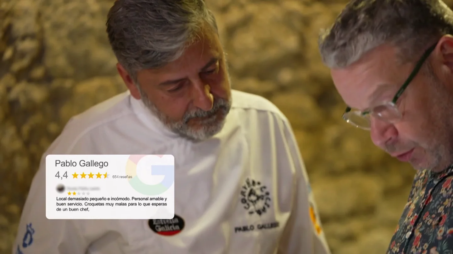 Pablo Gallego, dueño de un restaurante, contra "la dictadura de las reseñas": "Respondo con educación o con hachazos" Pablo Gallego, dueño de un restaurante, contra "la dictadura de las reseñas": "Respondo con educación o con hachazos"