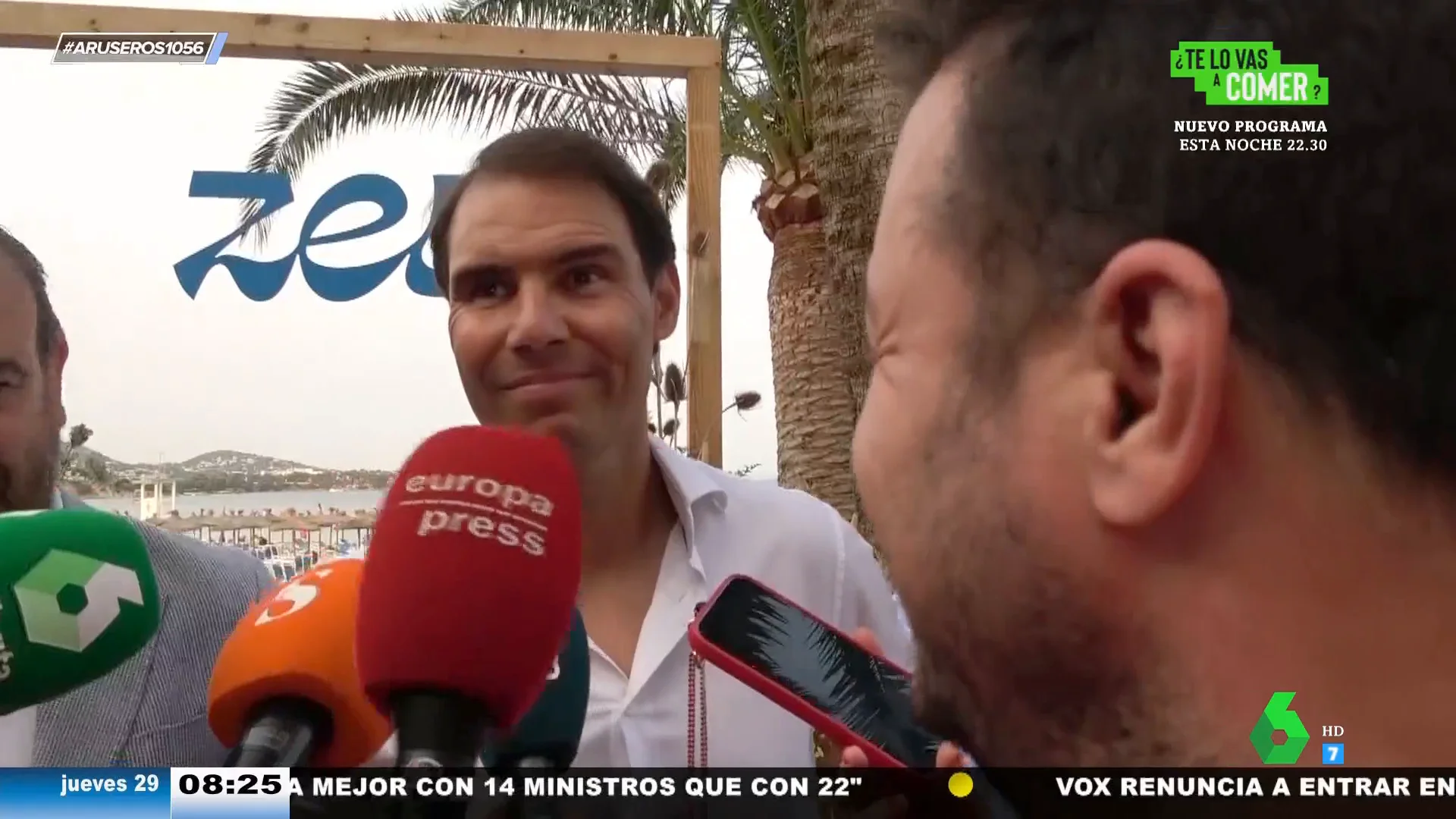 La reacción de Rafa Nadal al ser preguntado sobre si cambia pañales tras convertirse en padre