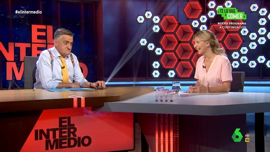 El dardo de Yolanda Díaz a Wyoming al preguntarle por la jornada de 32 horas El dardo de Yolanda Díaz a Wyoming al preguntarle por la jornada de 32 horas