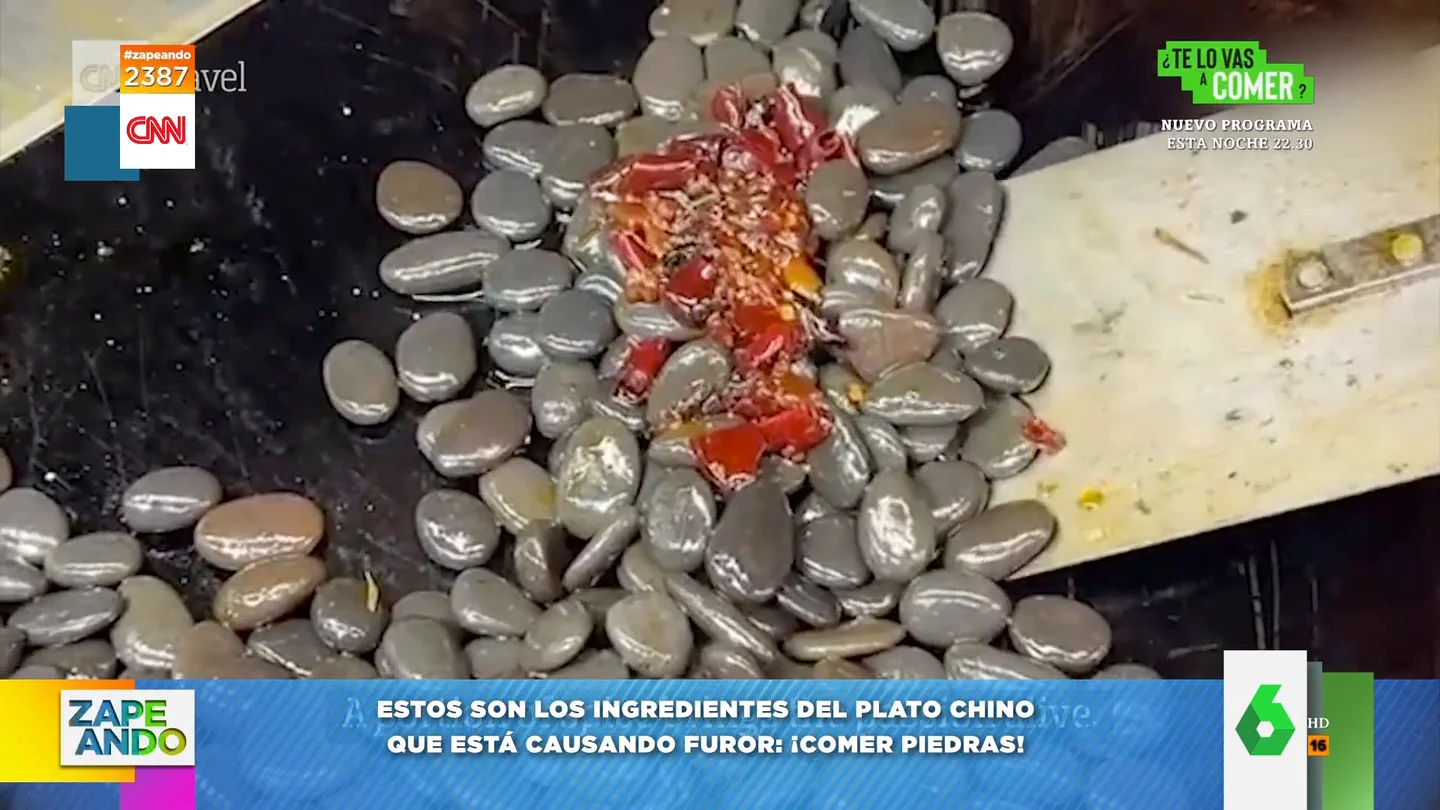 "Sabroso, buena presentación y es complicado engordar": el nuevo plato que causa furor en China piedras zapeando