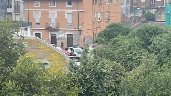 Imagen del operativo policial. Imagen del operativo policial.