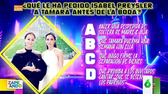 La última petición de Isabel Preysler a Tamara Falcó antes de su boda con Íñigo Onieva La última petición de Isabel Preysler a Tamara Falcó antes de su boda con Íñigo Onieva