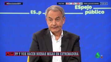El expresidente del Gobierno José Luis Rodríguez Zapatero en una entrevista en Espejo Público