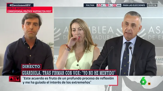 Pablo Montesinos, sobre María Guardiola (PP): "Es la imagen del abatimiento y de la derrota" Pablo Montesinos, sobre María Guardiola (PP): "Es la imagen del abatimiento y de la derrota"