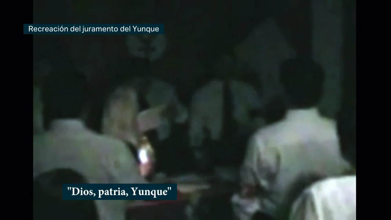 José Luis, un chico al que 'El Yunque' intentó captar cuando todavía era menor de edad, y un exmiembro de la secta explican en este vídeo que recupera laSexta Columna cómo es el ritual de ingreso y los entrenamientos paramilitares que se realizan.