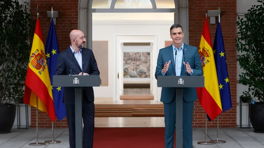 Sánchez recibe al presidente del Consejo Europeo Sánchez recibe al presidente del Consejo Europeo