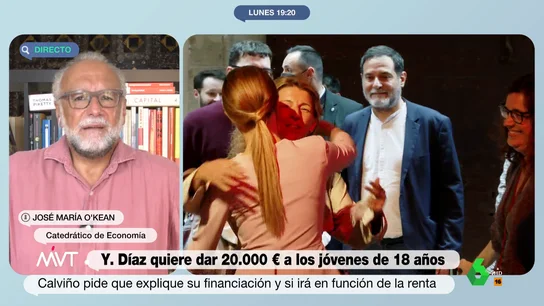 O'Kean, sobre la propuesta de 20.000 euros para jóvenes de 18 años O'Kean, sobre la propuesta de 20.000 euros para jóvenes de 18 años