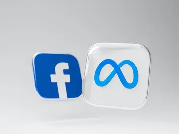 Los logotipos de Facebook y Meta Los logotipos de Facebook y Meta