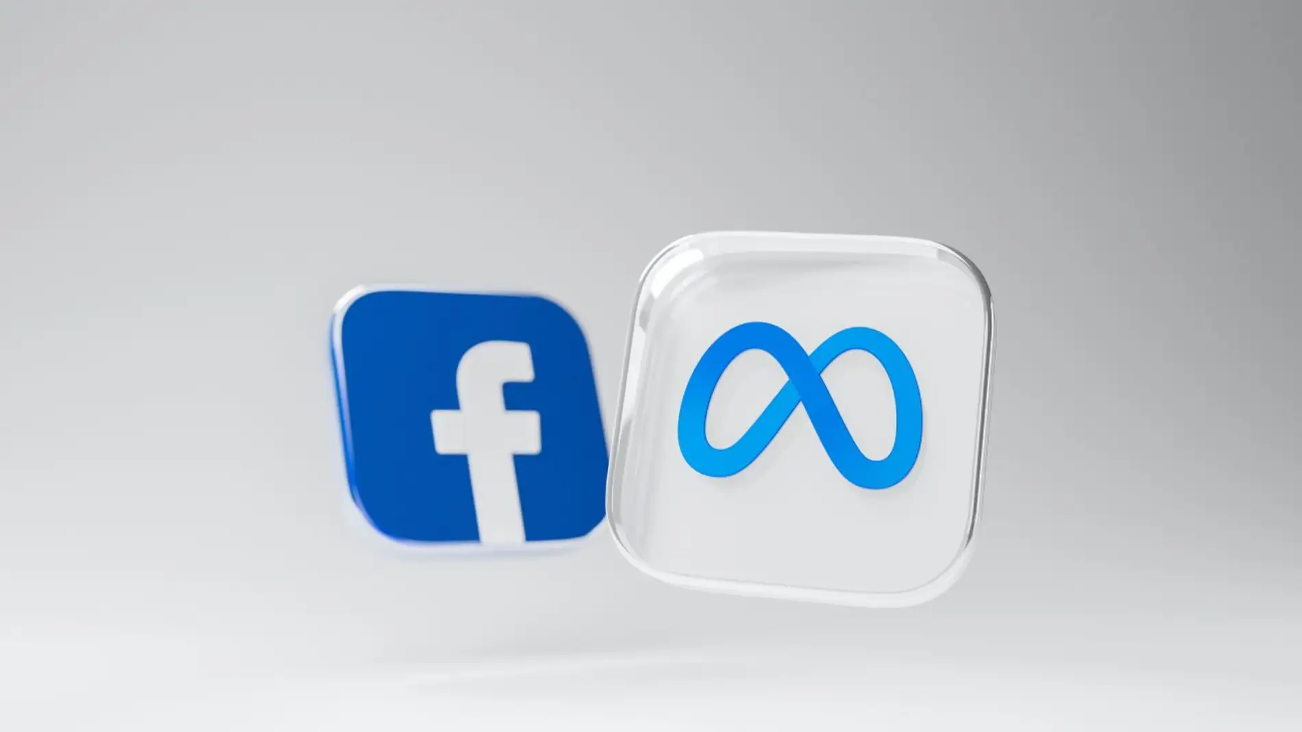 Los logotipos de Facebook y Meta