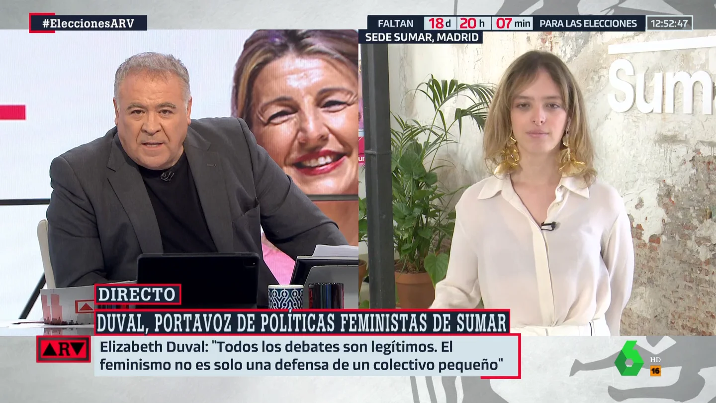 "Te echaremos de menos": Ferreras se despide de Duval tras su fichaje por Sumar "Te echaremos de menos": Ferreras se despide de Duval tras su fichaje por Sumar