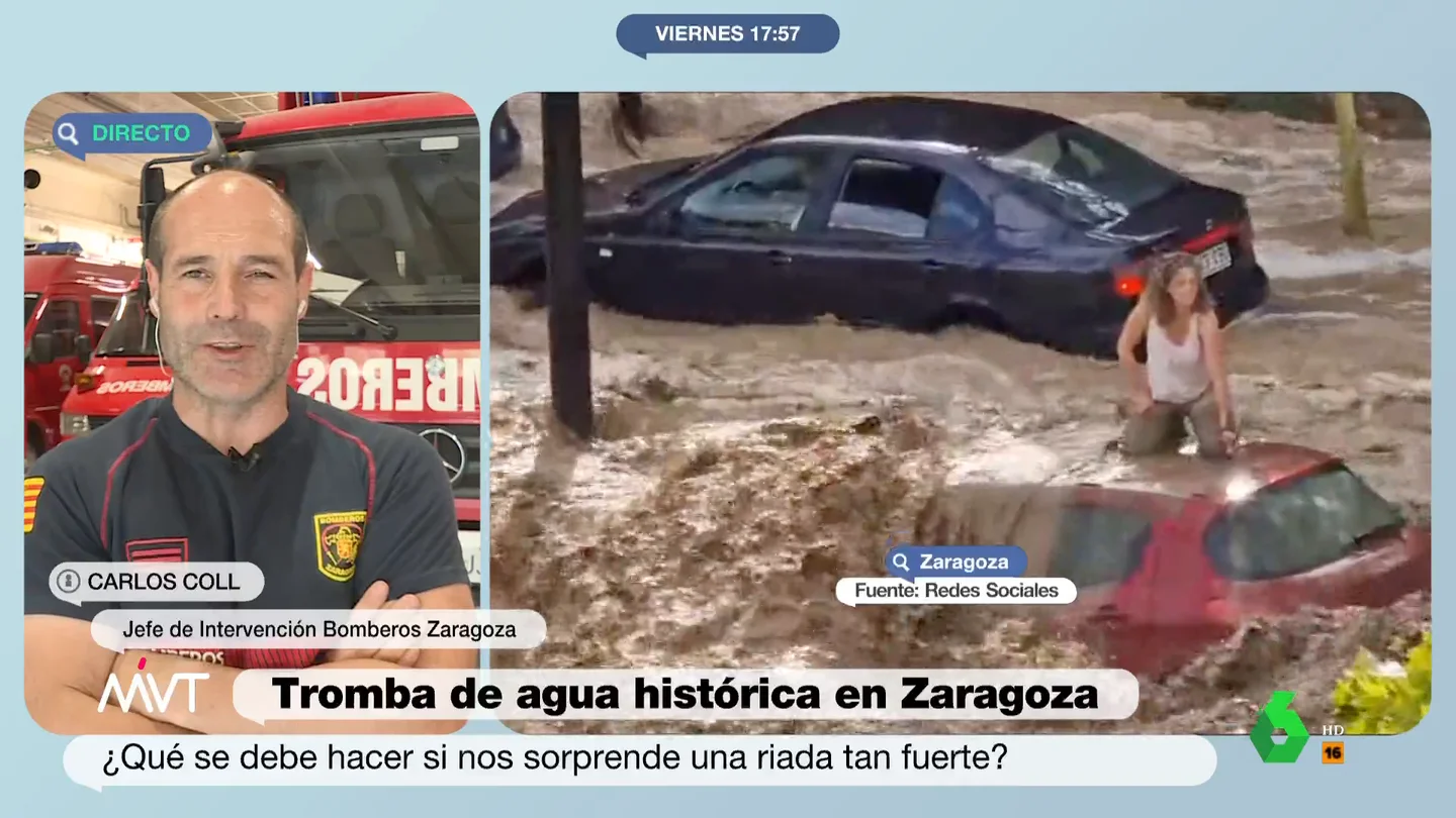 Carlos Coll, jefe de Intervención de Bomberos de Zaragoza Carlos Coll, jefe de Intervención de Bomberos de Zaragoza