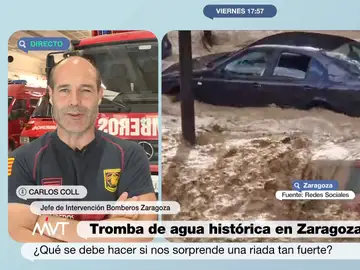 Carlos Coll, jefe de Intervención de Bomberos de Zaragoza