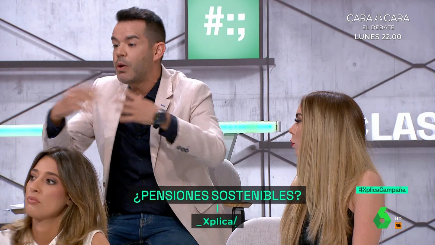 José María Camarero se enfrenta a una economista que critica la subida de impuestos para garantizar las pensiones: "Es demagogia decir que el sistema es inviable" José María Camarero se enfrenta a una economista que critica la subida de impuestos para garantizar las pensiones: "Es demagogia decir que el sistema es inviable"