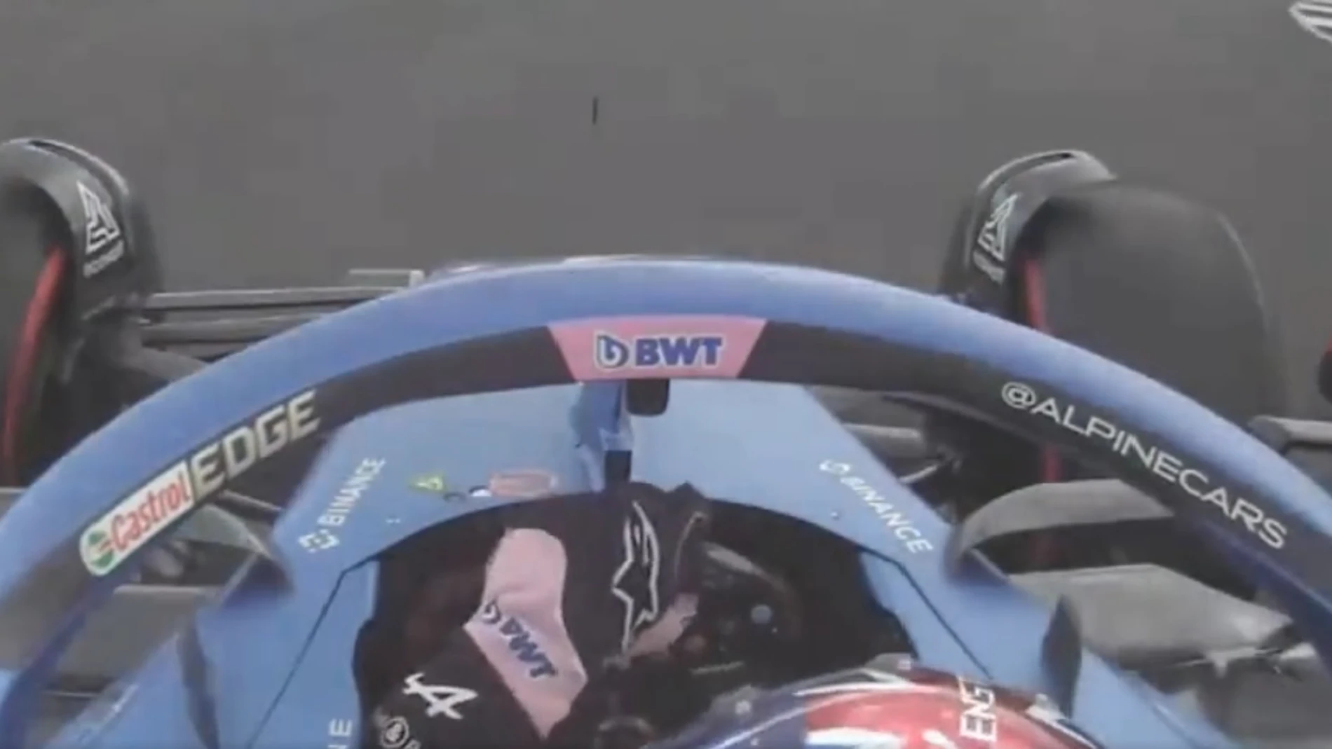 Pierre Gasly y Carlos Sainz en el GP de Gran Bretaña de F1