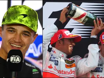 El irónico mensaje de Norris sobre la relación Alonso-Hamilton con McLaren