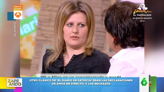 la cómica reacción de una mujer cuando un hombre le declaraba su amor en El diario de Patricia la cómica reacción de una mujer cuando un hombre le declaraba su amor en El diario de Patricia
