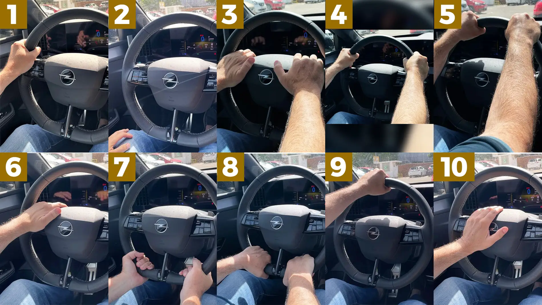 10 maneras de coger el volante del coche