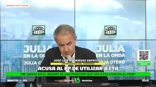 El expresidente José Luis Rodríguez Zapatero El expresidente José Luis Rodríguez Zapatero