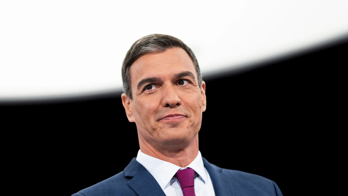 Pedro Sánchez, durante el debate cara a cara contra Feijóo en Atresmedia Pedro Sánchez, durante el debate cara a cara contra Feijóo en Atresmedia